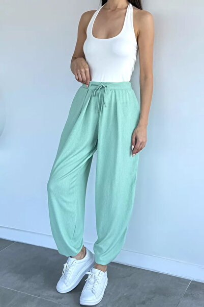 TOZLU Elastic Waist Shalwar Trousers