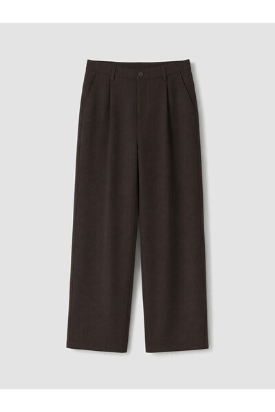 LC Waikiki Lcw Vision Brown Relax Fit Men's Pleated Trousers