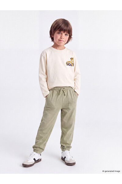 LC Waikiki Green Boys' Jogger Sweatpants