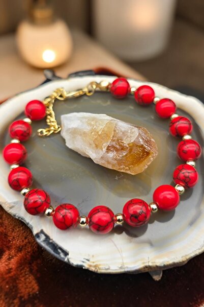 NBS Beautiful Naturel Stones Red Jasper Women's Bracelet Natural Stone