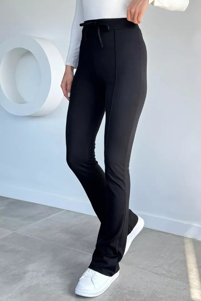 TOZLU Women's Front-Waisted Spanish Flare Pants