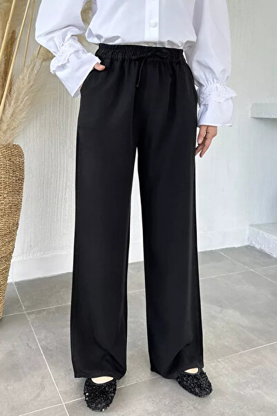 TOZLU Elastic Waist Tencel Fabric Hijab Pants