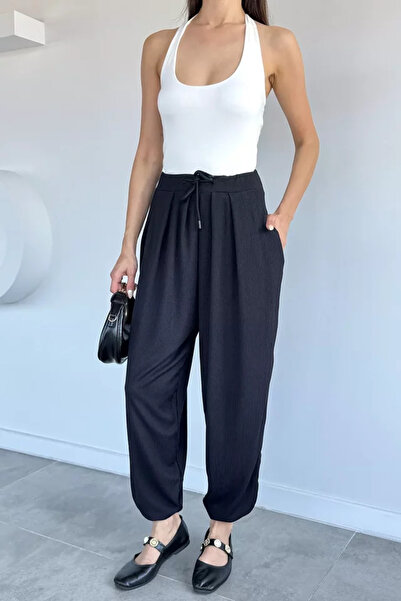 TOZLU Elastic Waist Shalwar Trousers
