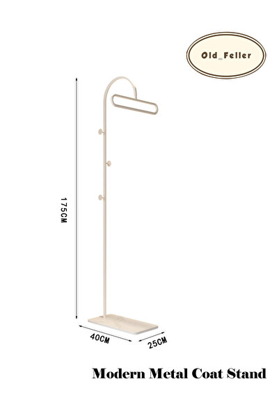 Old_Feller Sleek Modern Metal Coat Rack Stand | Heavy Cast Iron Base | Versat...