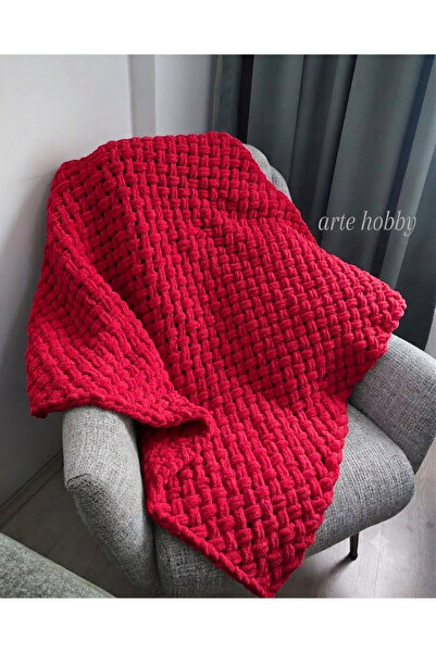 arte hobby Puffy bebek battaniyesi kırmızı renk