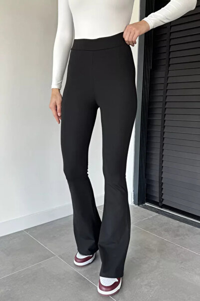 TOZLU Women's High Waist Spanish Leg Lycra Leggings