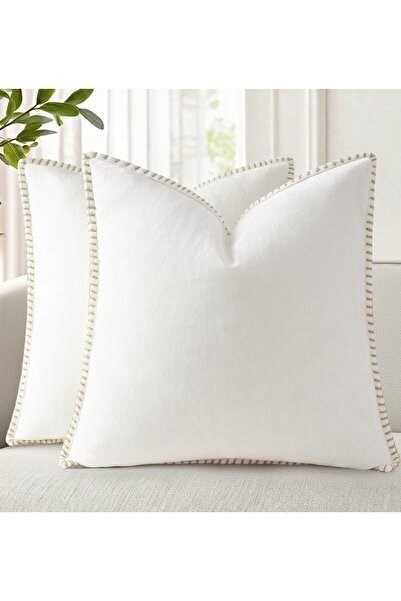 Generic Brand Set of 2 Chenille Soft Cozy Cushion Cover 45x45CM Decorative Th...