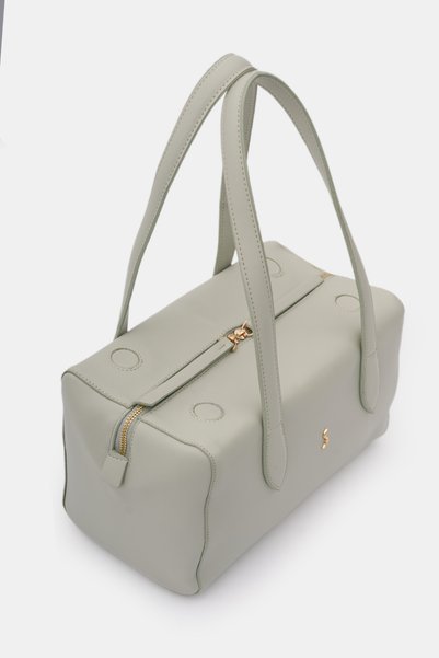 Santini Collection Women's Bag Shoulder Bag Baguette Bag Handbag Leather Mini Bag Elise
