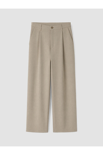 LC Waikiki Lcw Vision Beige Relax Fit Men's Pleated Trousers