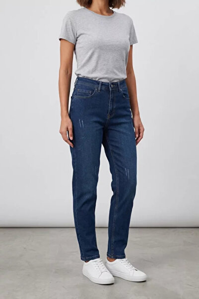 TOZLU Women's Washable Daily Stylish Jean Denim Trousers
