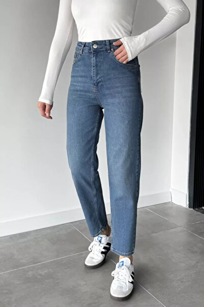 TOZLU Pantaloni de damă cu talie înaltă Mom Jean Jeans