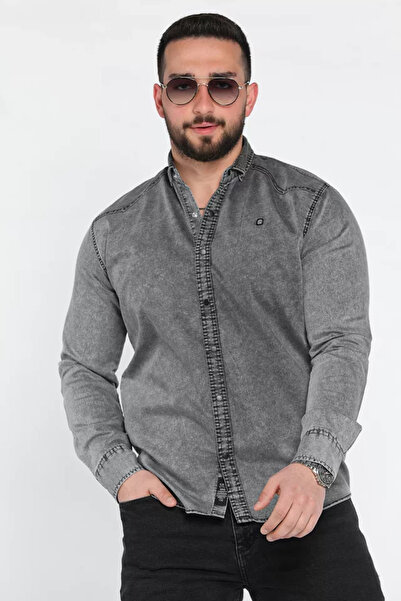 TOZLU Men's Long Sleeve Snap Shirt