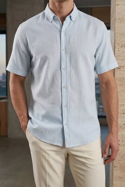 TOZLU Short Sleeve Men's Shirt