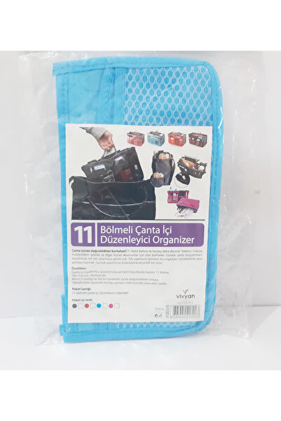 renkli çiçekler 11 Compartment Bag Organizer
