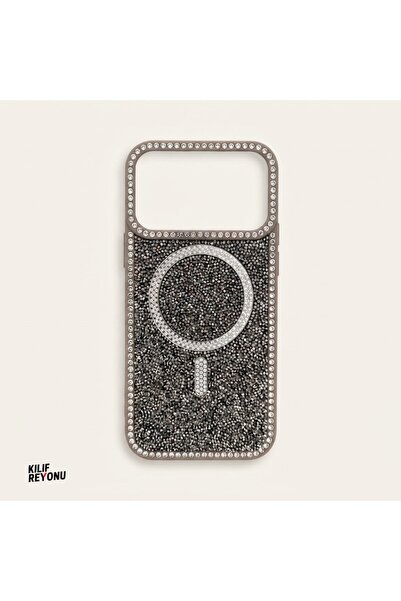 iPhone 17 Pro Max Crystal Shine Taşlı MagSafe Kılıf