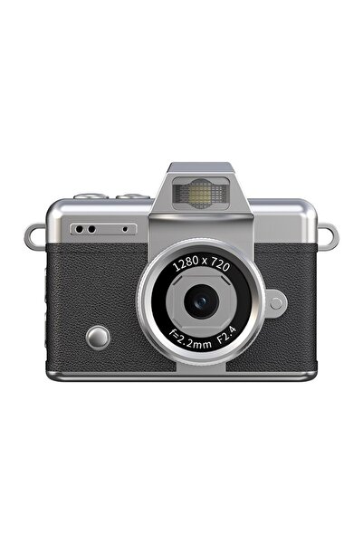 Picco Flex Flip Ekranlı Retro Photo Kamera - Siyah