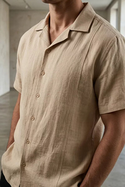 TOZLU Muslim Fabric Short Sleeve Shirt