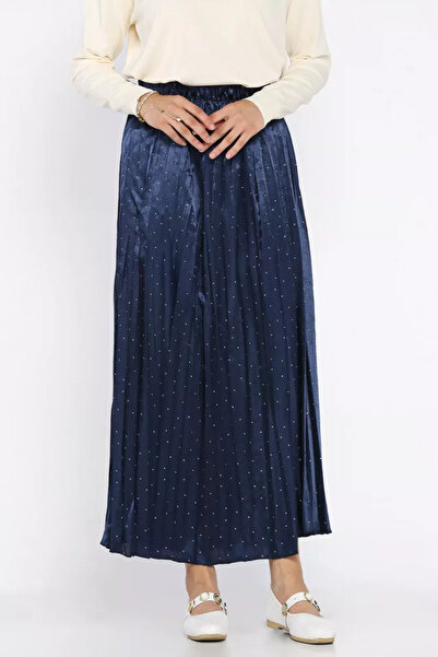 TOZLU Elastic Waist Stoned Hijab Skirt