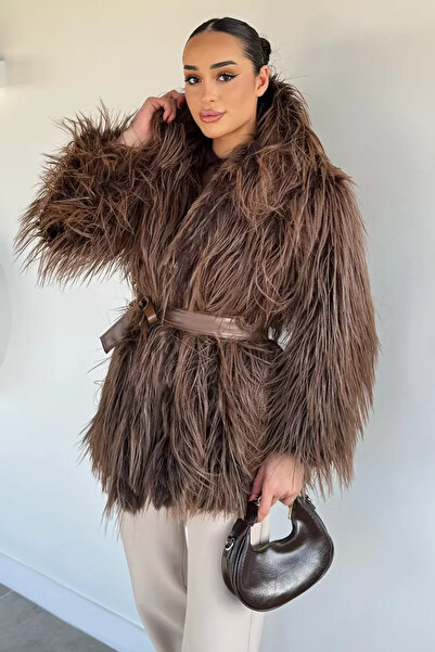TOZLU Women's Fur-Lined Coat (Available in Sizes S-M-L-Xl)