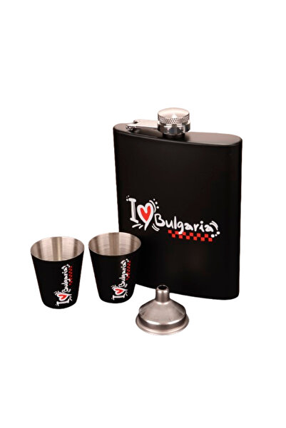 Generic Brand Set de băuturi alcoolice Bulgaria, 4 piese, metal