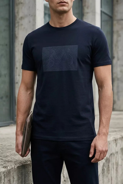 TOZLU Men's Crew Neck Printed T-Shirt