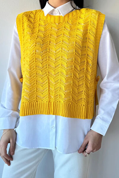 TOZLU Shirt combination knitwear sweater
