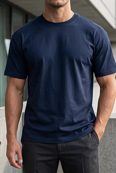 TOZLU Men's crew neck basic t-shirt
