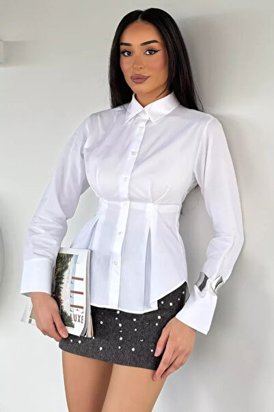 TOZLU Perry Women's Pleated Shirt