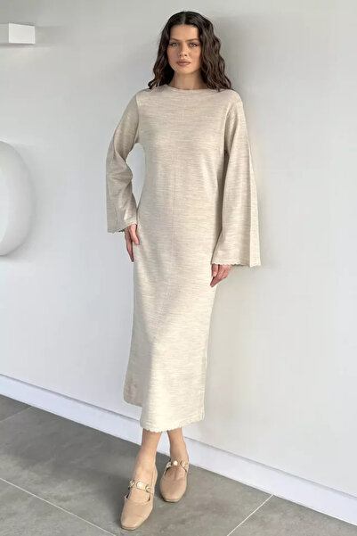 TOZLU Crew Neck Knit Dress