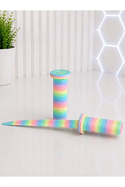 Pastel Gökkuşağı Uzayan Kılıç