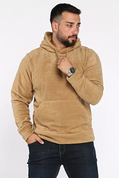 TOZLU Men's Fleece Sweatshirt with Hood and Kangaroo Pocket