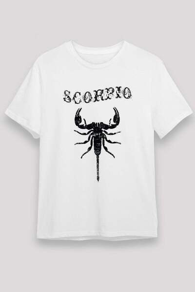 Darkhane Scorpio Sign Text and Symbol Printed T-Shirt