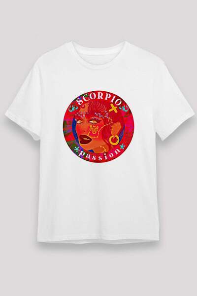 Darkhane Scorpio Women's Face and Passion Printed T-Shirt