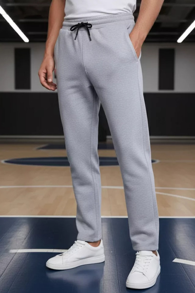 TOZLU Three-Threaded Sweatpants with Elastic Waistband