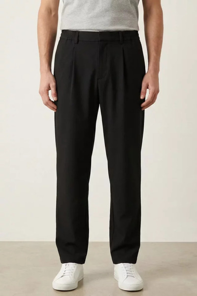 TOZLU Men's Pleated Baggy Pants