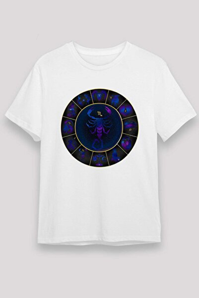 Darkhane Scorpio Zodiac Circle Printed T-Shirt