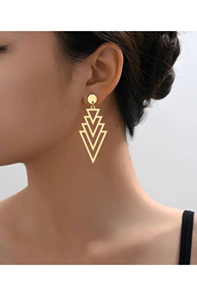 Mega Bazaar Modern Geometric Shaped Earrings