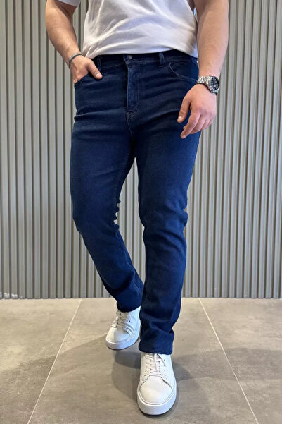 TOZLU Men's Zippered Lycra Jean Jeans