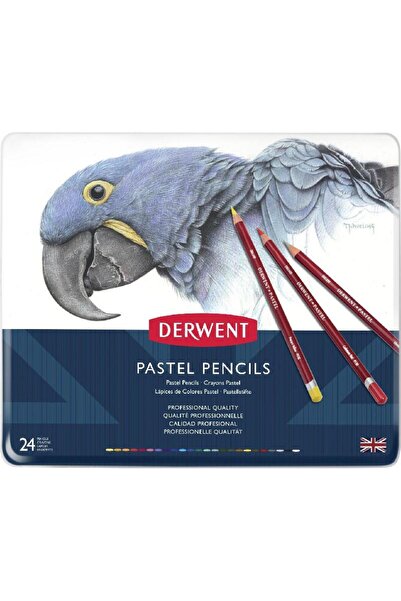 Derwent أقلام تلوين باستيل، ألوان متنوعة، 24 لونًا