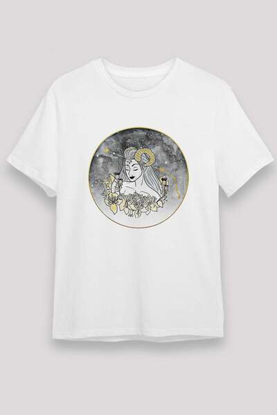 Darkhane Aries Zodiac Sign Women's Printed T-Shirt