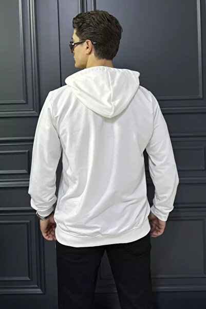 TOZLU Men's Hooded Kangaroo Pocket Sweatshirt