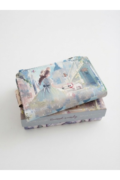 Sweet Candy Women's Synthetic Doll Wallet with Box and Card Space