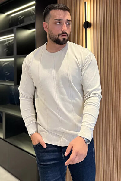 TOZLU Men's Crew Neck Knitwear Sweater