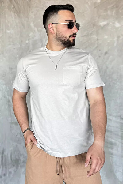 TOZLU Men's T-Shirt with Pockets and Accessories