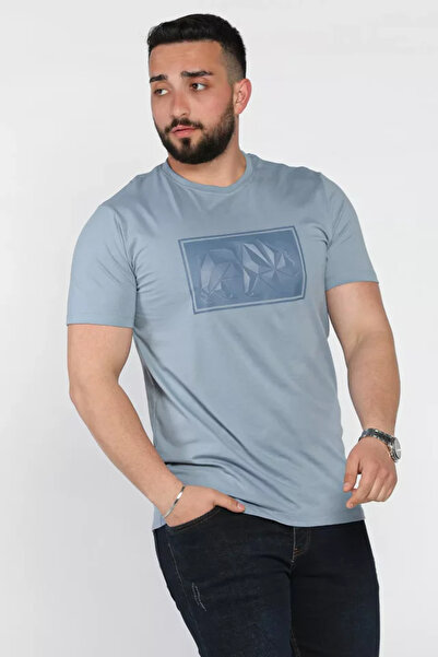 TOZLU Men's Crew Neck Printed T-Shirt