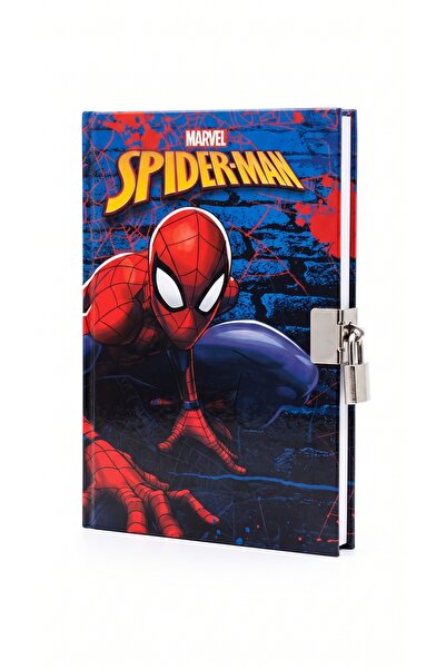 Marvel Spider-Man Kilitli Günlük Defter – Sert Kapak Metal Kilitli