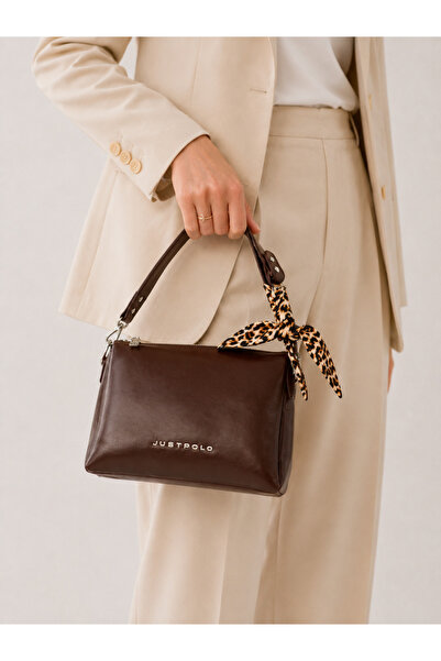 Just Polo Women's Stylish Design Cross Shoulder Bag with Scarf Detail and Adj...