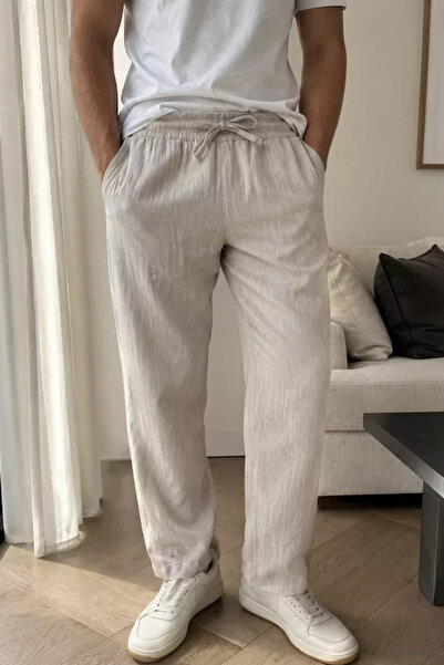 TOZLU Men's linen trousers