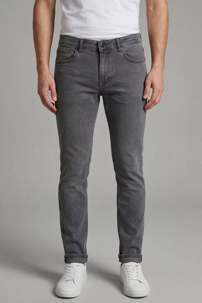TOZLU Pantaloni de blugi pentru bărbați, cu croială slim și picior îngust