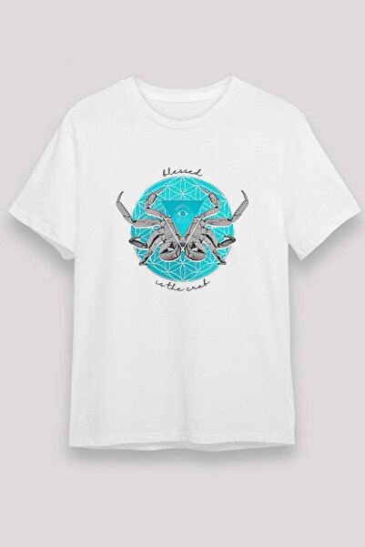 Darkhane Cancer Zodiac Sign Blessed Is the Crab Printed T-Shirt
